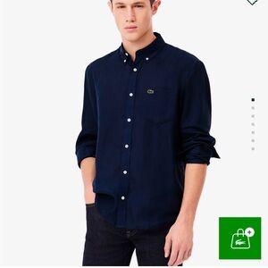 Lacoste Men's Regular Fit Linen Shirt